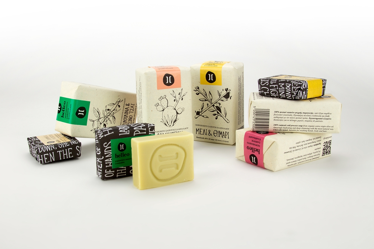 Helleo天然肥皂系列品牌包裝設(shè)計(jì)，六個(gè)肥皂，六個(gè)故事