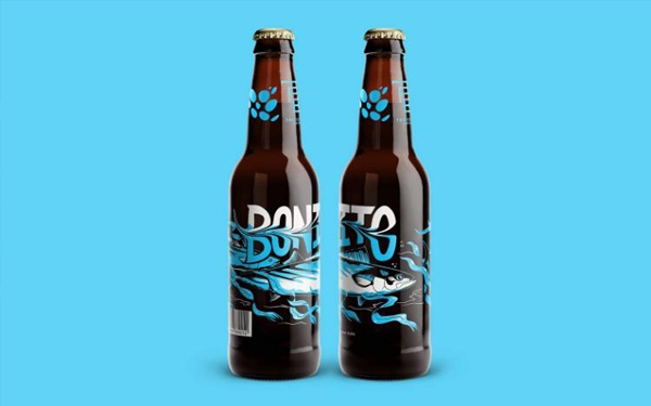 大魚也瘋狂？充滿動感的啤酒包裝設計